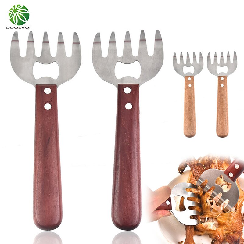 Kreative Fleisch Separator Flasche Öffnung Werkzeug Multifunktions Huhn Unterteilt Maschine BBQ Fleisch Reißen Gabel Edelstahl