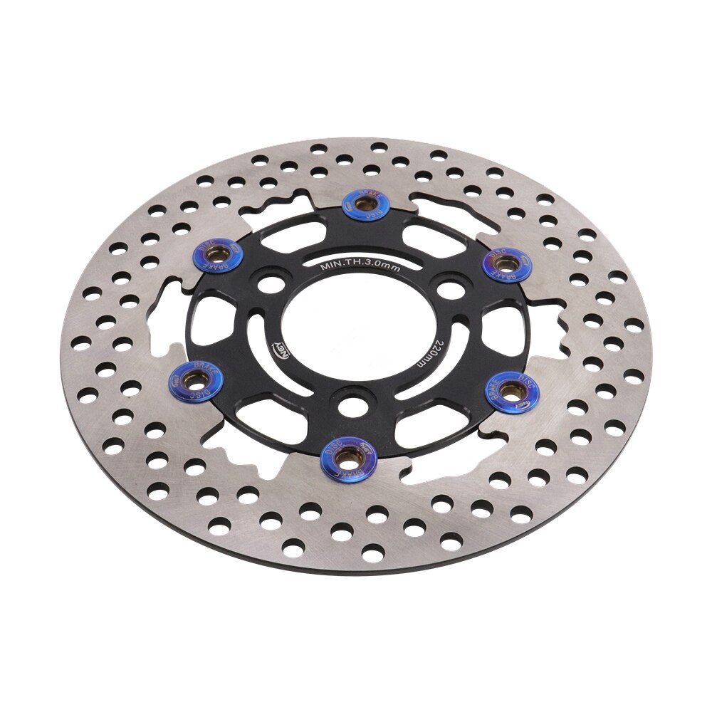 Disco de rotor de freno de patinete eléctrico, soporte de 220MM-58MM y 70MM para bicicleta eléctrica niu O para algunos modelos de patinete yamaha: 220MM BLACK
