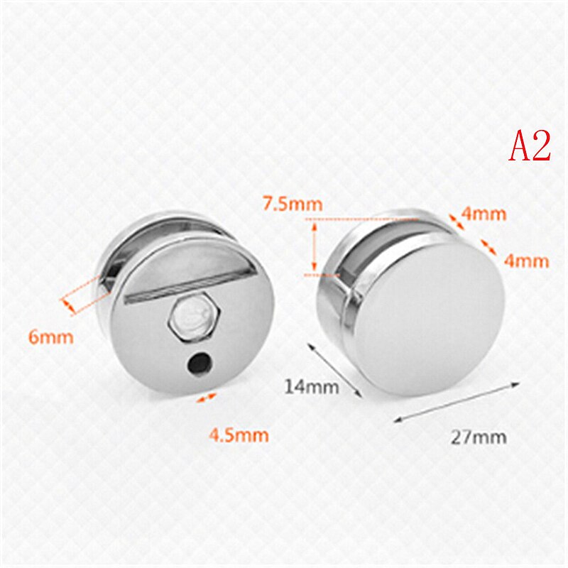 1PC Hinged Bathroom Mirror Glass Fixed Accessories Advertising Plate Glass Clamp Fixed Clip Mirror Fixed Fitting