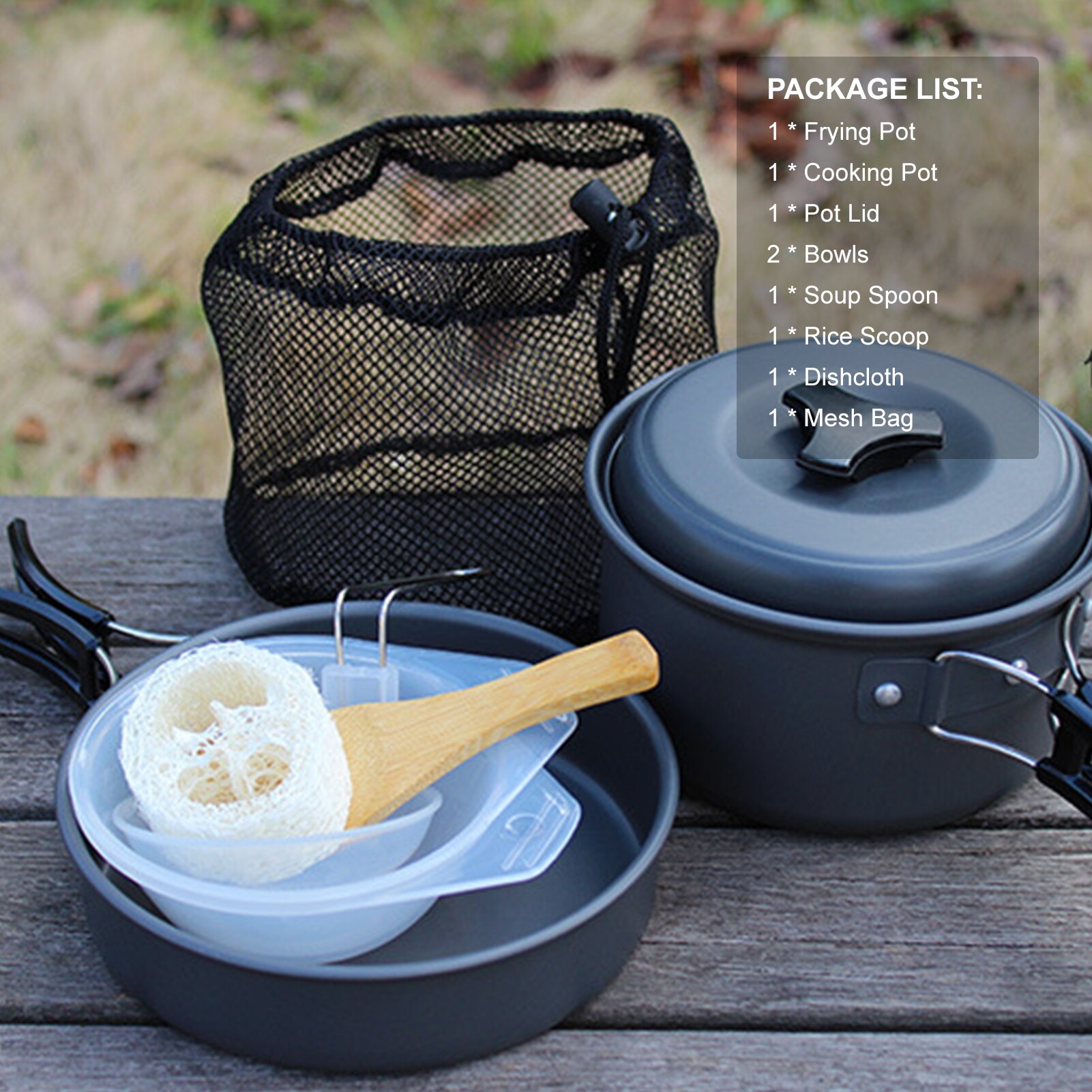 Camping Kookgerei Set Kampvuur Koken Gebruiksvoorwerpen Vouwen Kookset Draagbare Outdoor Wandelen Backpacken Pot Pan