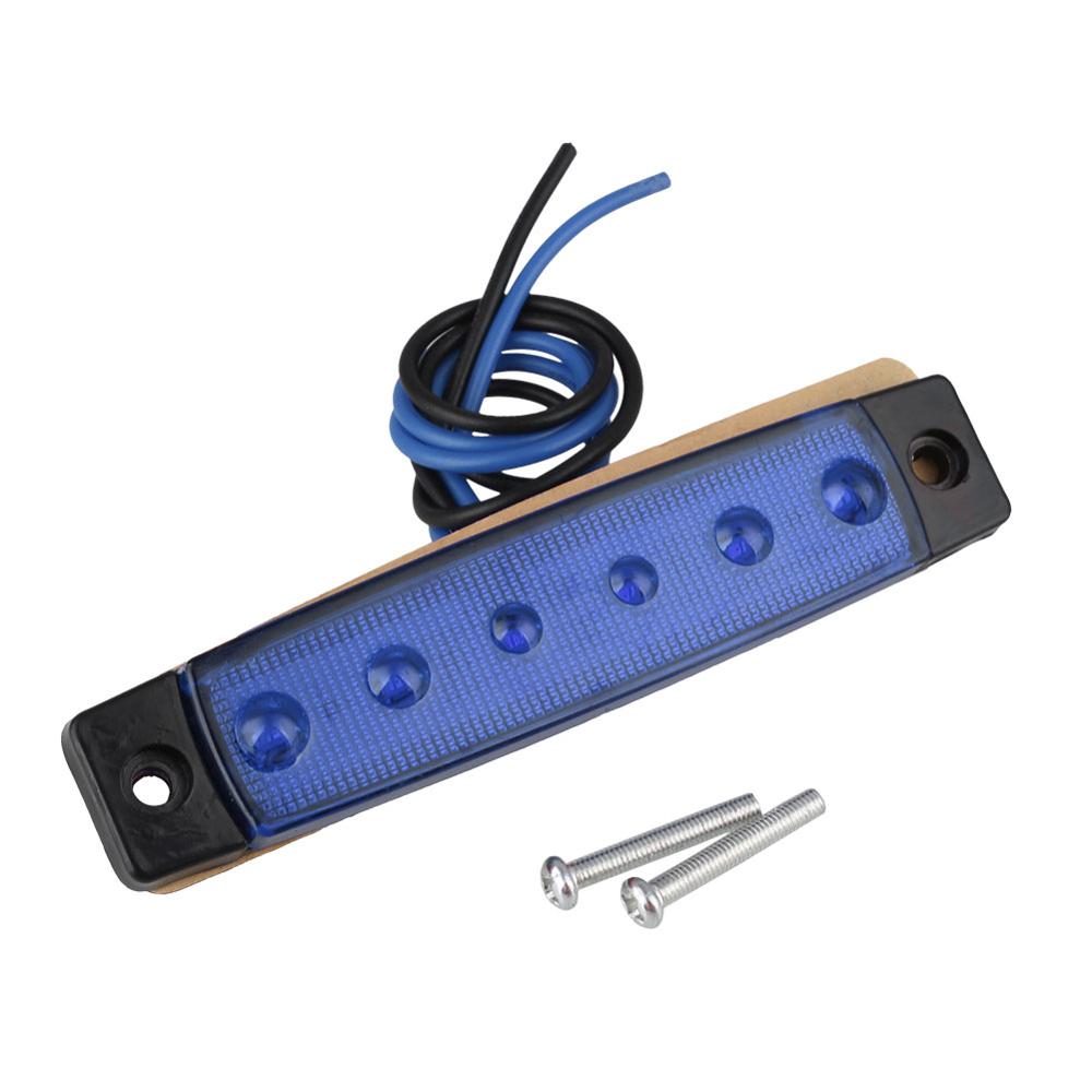 Lastbil led 24v trailer lygter 6 led bag bagside markeringslys baglygter blå lastbil lastbil led lys