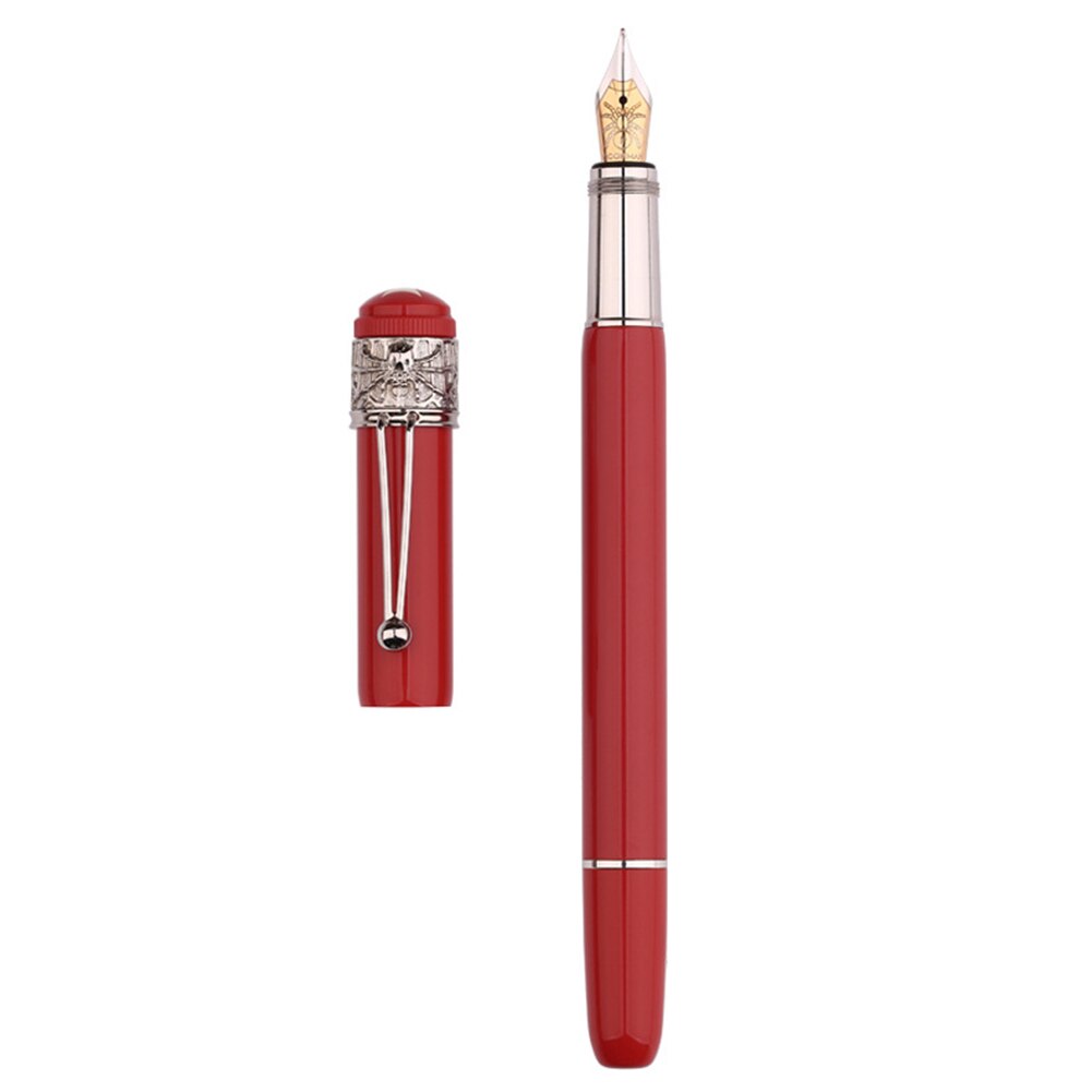 Bolígrafo De Metal Moonman F9 absorbente de tinta suave para oficina, negocios, escritura, estudiante, papelería clásica de lujo, , serpiente araña: Red  A 2 2
