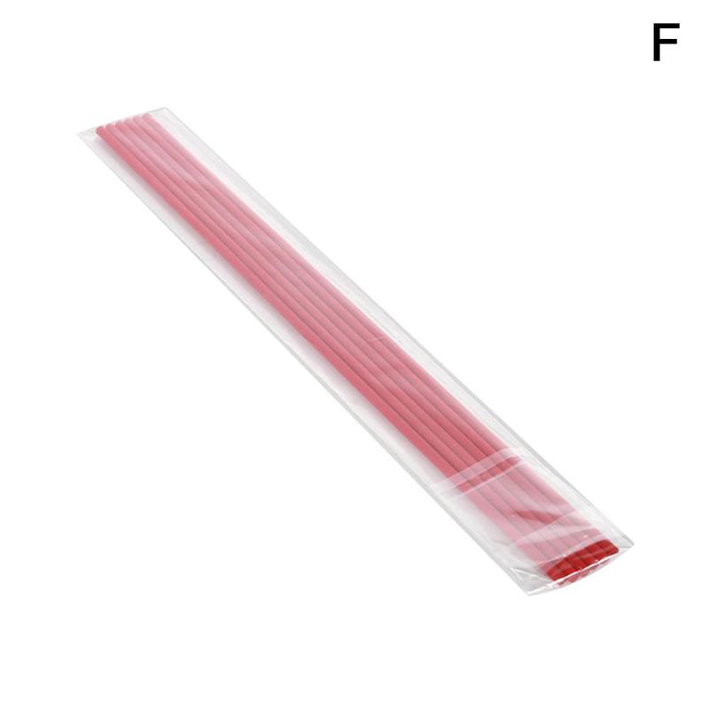 Diffuseur d'huiles essentielles en rotin noir, bâtonnets de remplacement pour aromathérapie, 3mm, 6 pièces, 20cm: Red