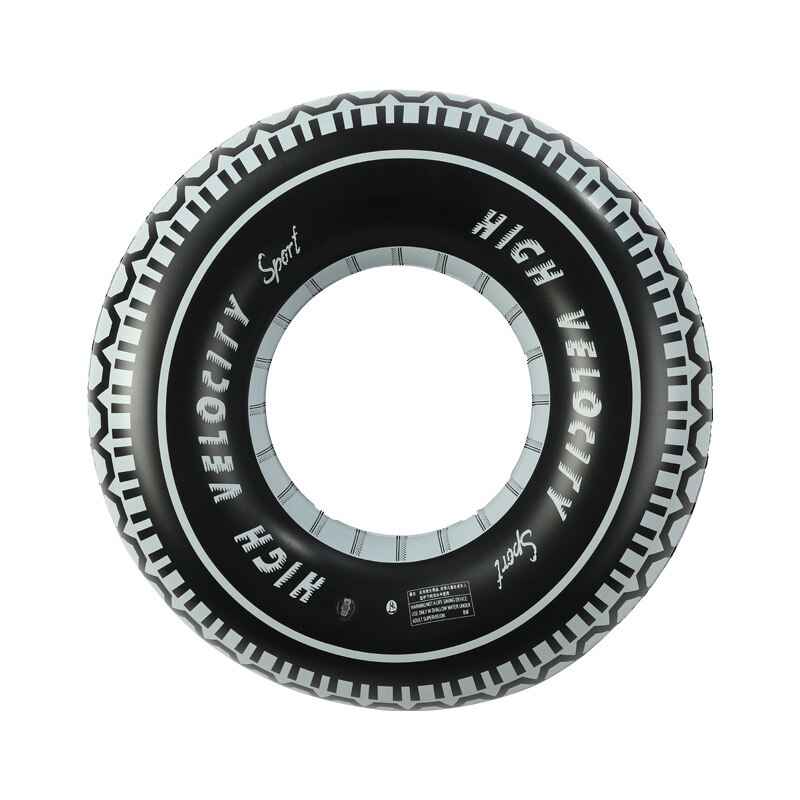 Bouée de natation gonflable pour adultes, roue noire Cool, bouée de piscine, Tube, jouets d&#39;eau d&#39;été, matelas à Air