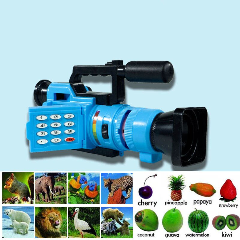 Projection Camera Toy Interesting Educational Children&#39;s Webcam Children Kids Camera Educational Toys For Children Toy: blue