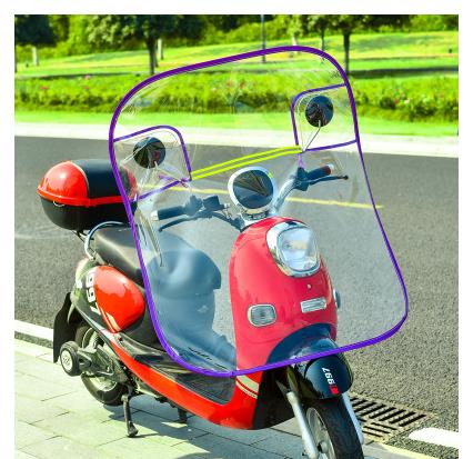 Elektrisk motorcykel forrude gennemsigtigt batteri øger frontruden  cd50 q02: G