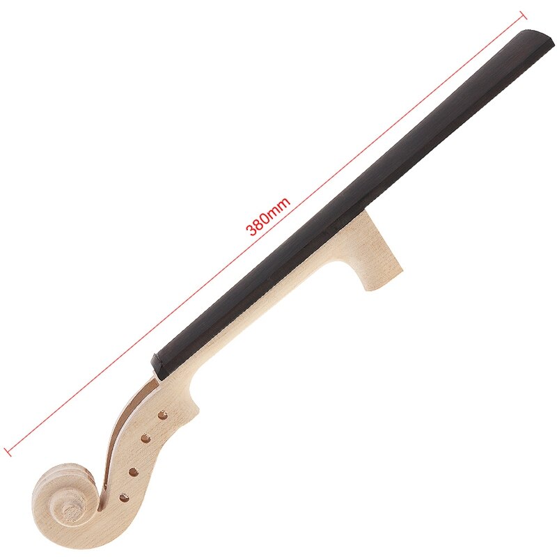 4/4 Size Maple Violin Neck Ebony Fingerboard Violin DIY Kit with Hand Carved Scroll
