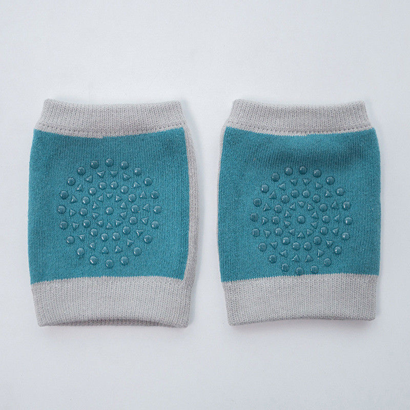 Neue Winter Baumwolle Bein Warme Baby Krabbeln Knie Pads Sicherheit Anti-Unterhose gehen Bein Ellenbogen Schutz: Blau