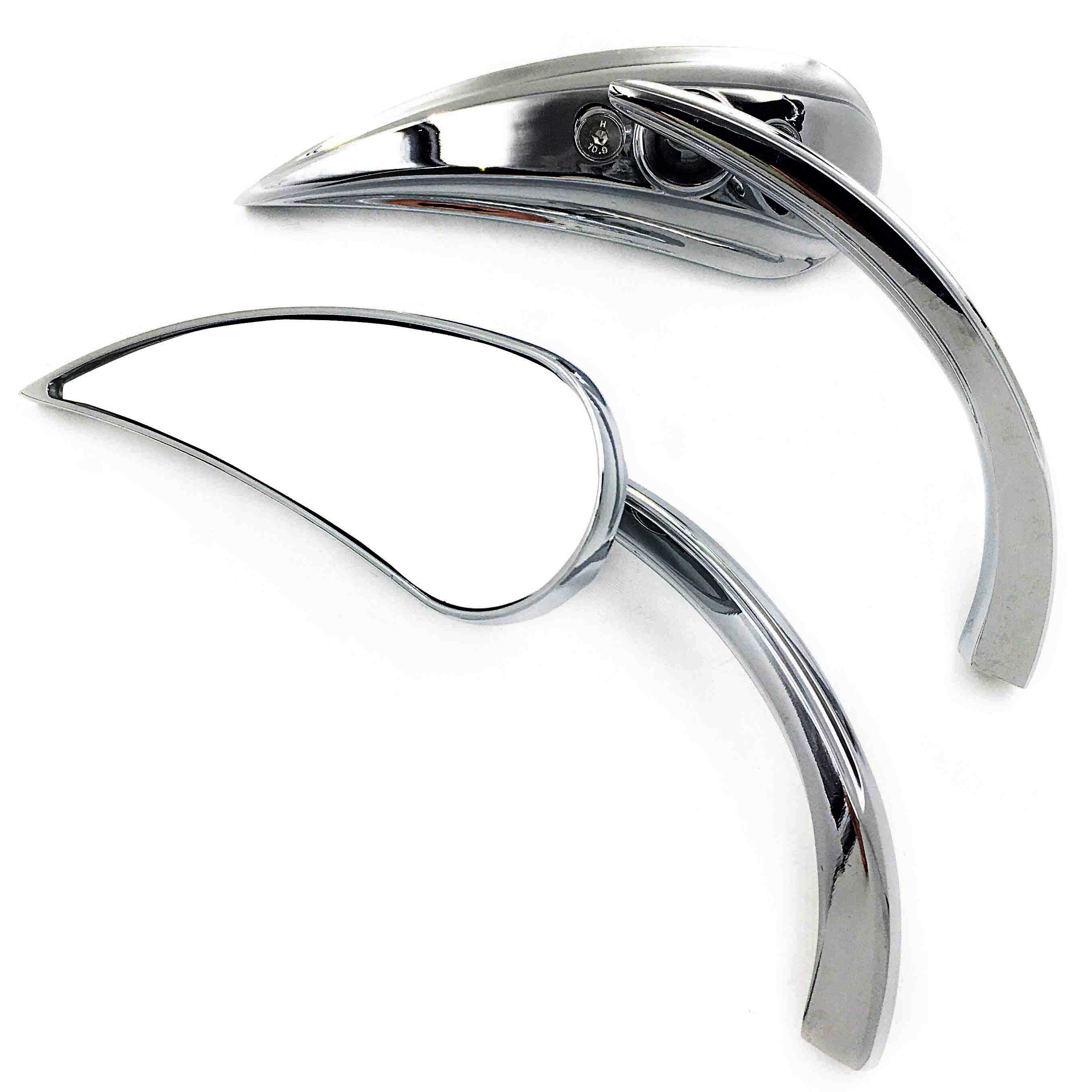 Aftermarket Motorcycle Parts Teardrop Rad II Rearview Mirror For Harley Davidson Street Sportster Cruiser BLACK