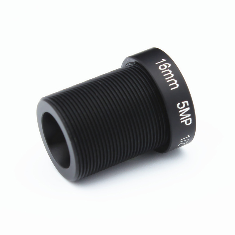 HD 1/1/2 "5mp 16mm obiektywy kamery przemysłowej IR tablica m12x0, 5 widok 50m odległość 27 stopni kąt M12 dla kamery IP bezpieczeństwa