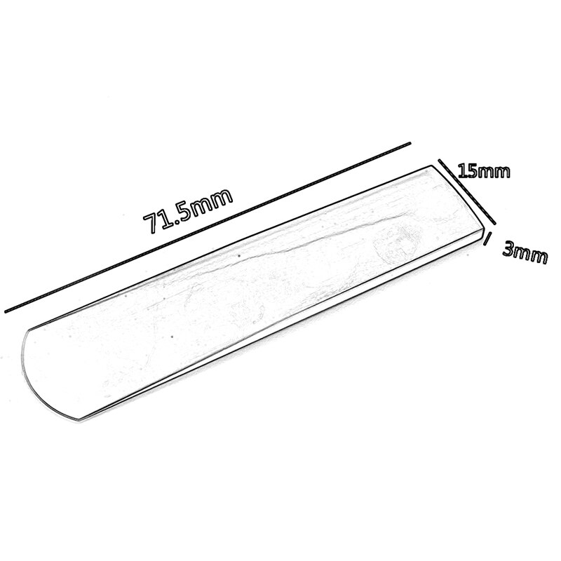 10 stuks altsaxofoon rieten transparant witte hars rieten voor altsaxofoon sterkte klarinet rieten onderdeel accessoire