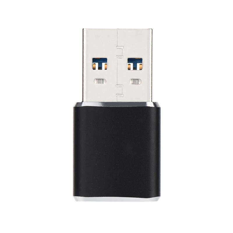 Mini USB 3,0 multifunción lector de tarjetas Plug and Play alta velocidad 5Gbps adaptador de tarjeta USB Max 128GB para tarjeta TF Micro SD/SDXC: Black
