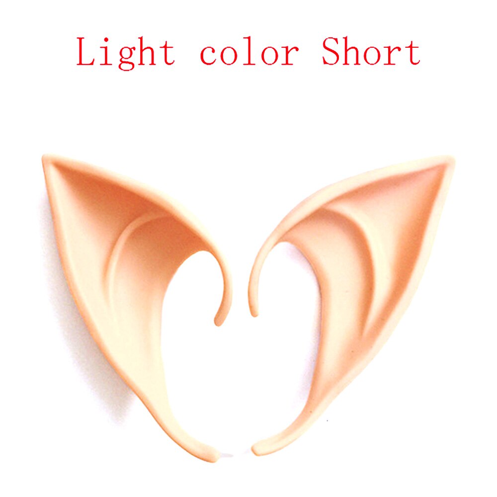 Látex suave punto mágico Ángel Hada elfo orejas Cosplay máscara Halloween mascarillas máscara Prosthetic Anime decoración suministros de
