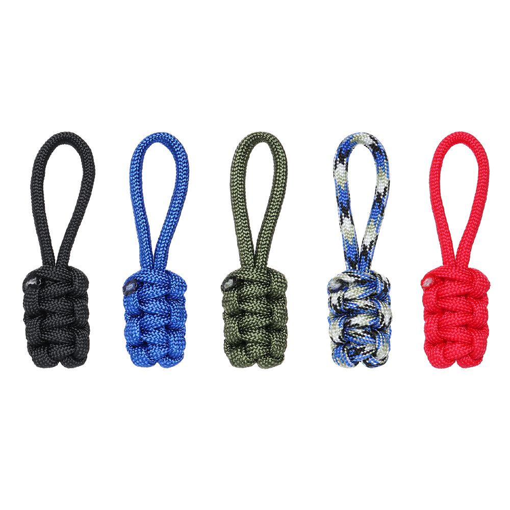 5Pcs Hand Purses Luggage Jackets Woven Pull Rope Zipper Head Nylon Zipper Pull Replacement