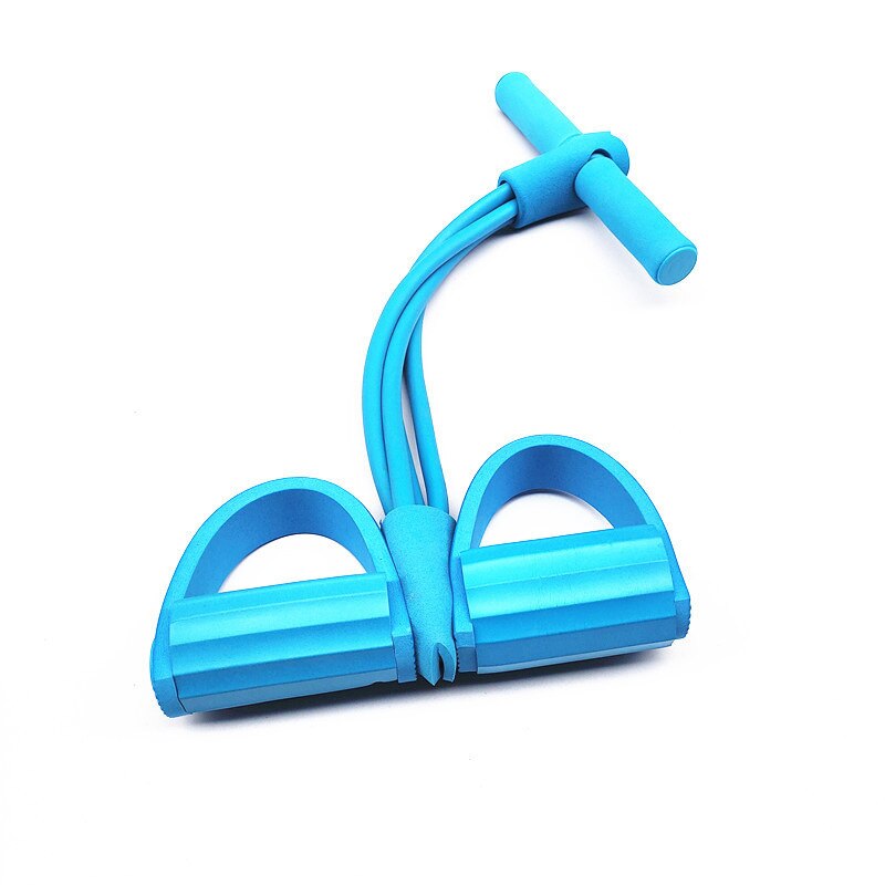 4 Resistance Band Fitness Elastische Pull Touw Exerciser Abdominale Home Gym Oefening Fitness Fitness Band Elastische Band: 4 strands of blue
