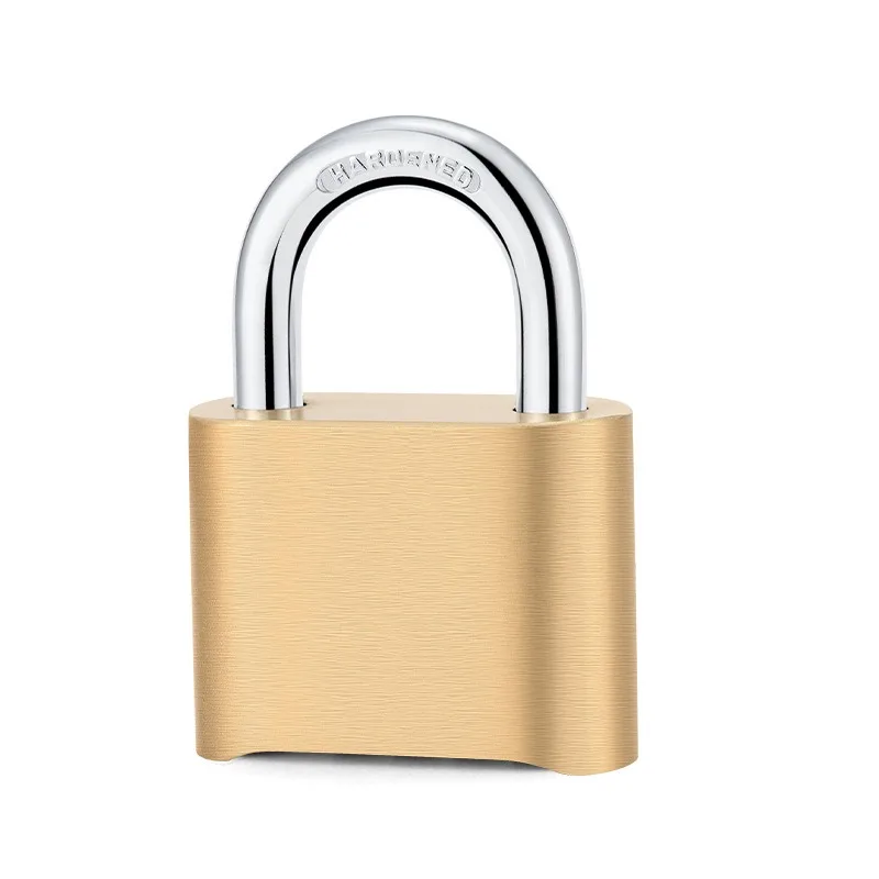 4-Digit Number Combination Padlock Waterproof Strong Hardened Suitable for Indoor Outdoor Fence Door Sturdy Password Code Locks: Nickel