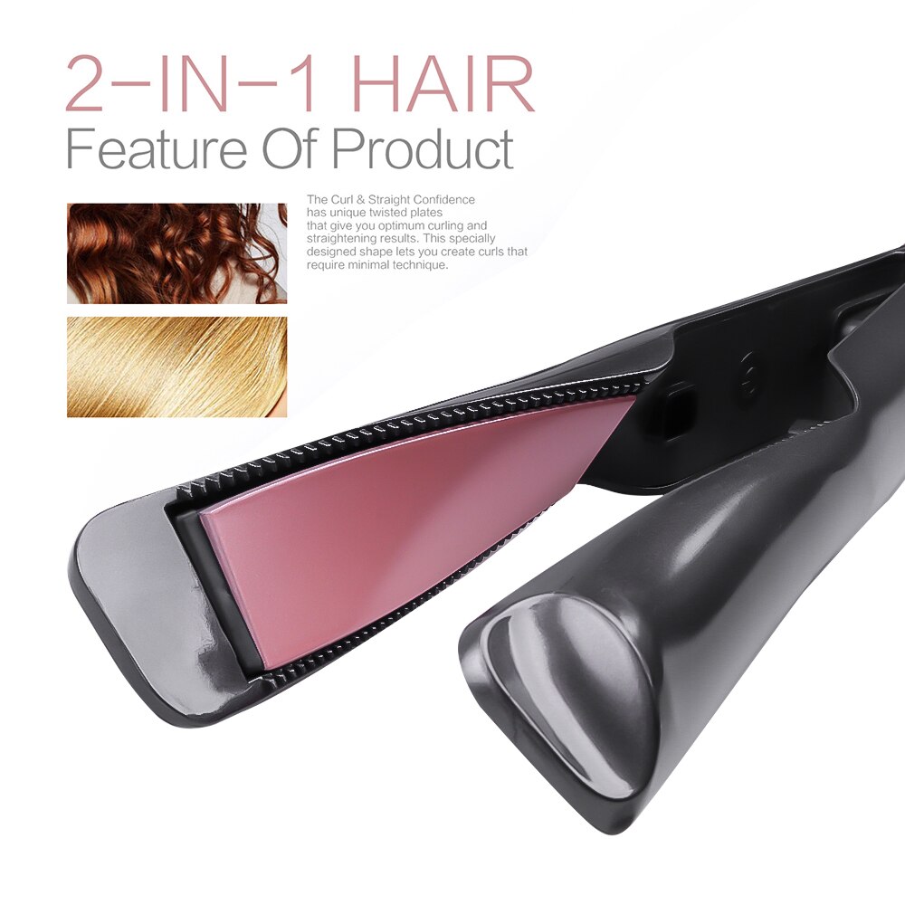 Krultang Haar Wave Wand Professionele 2 In 1 Hair Iron Straightening & Krultang Haarkrulspelden Keramische Looper