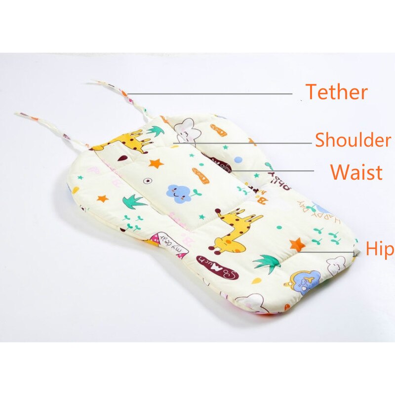 Asiento de coche de bebé Mat asiento elevador portátil para niños pequeños sillas de bebé simples Silla de comedor esponja gruesa coche para niños asientos del cochecito Pad