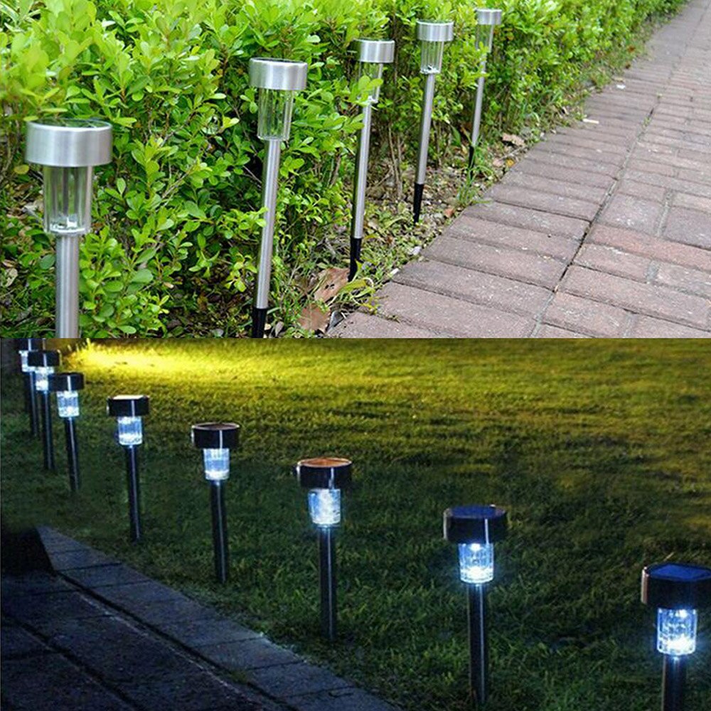 Goodland LED Lawn Lamp RGB Garden Light 5pcs/lot Solar Outdoor Stake Lighting Waterproof Solar Panel For Yard Landscape Pathway