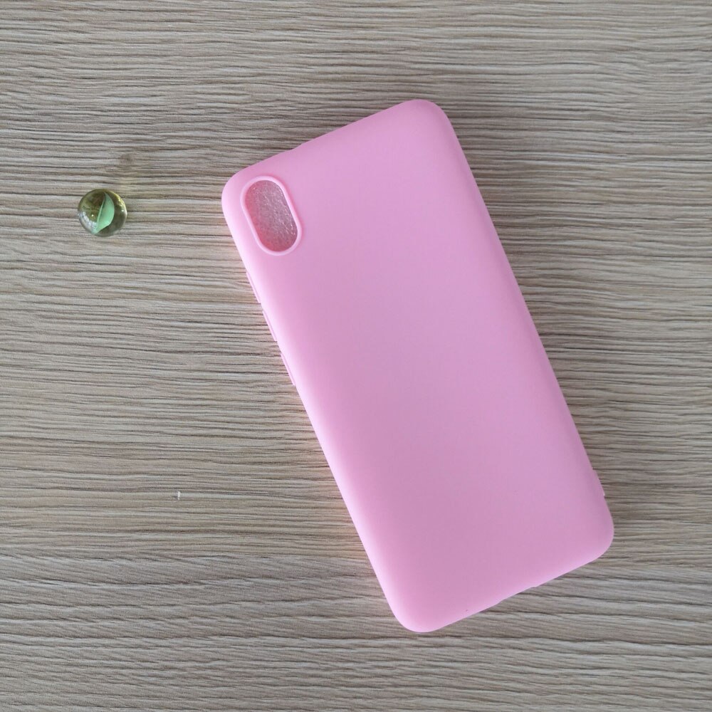 Candy color Case For Xiaomi Redmi 7A Matte Cover Redmi 7 A Silicone TPU Soft Back Cover Xiaomi Redmi 7A Case 5.45"