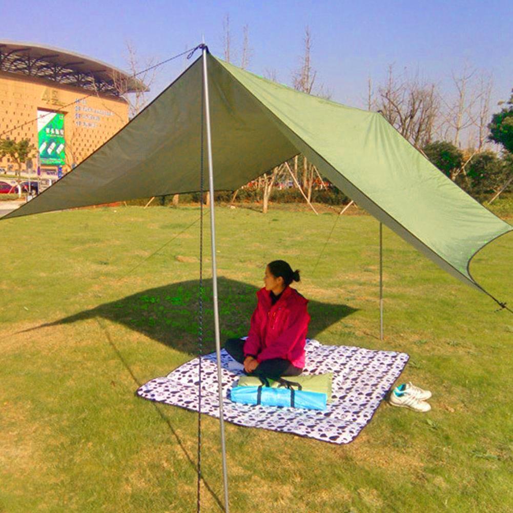 Luifel Ultralight Tarp Camping Mat Waterdicht Multifunctionele Outdoor Onderdak Strandtent 145x100cm