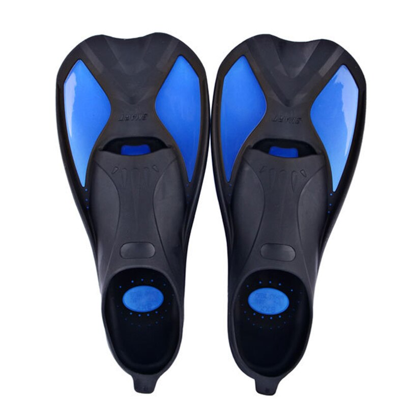 Snorkeling Diving Swimming Fins Flexible Comfort Swimming Fins Submersible Foot Children Fins Flippers Water Sports X90G: blue / S