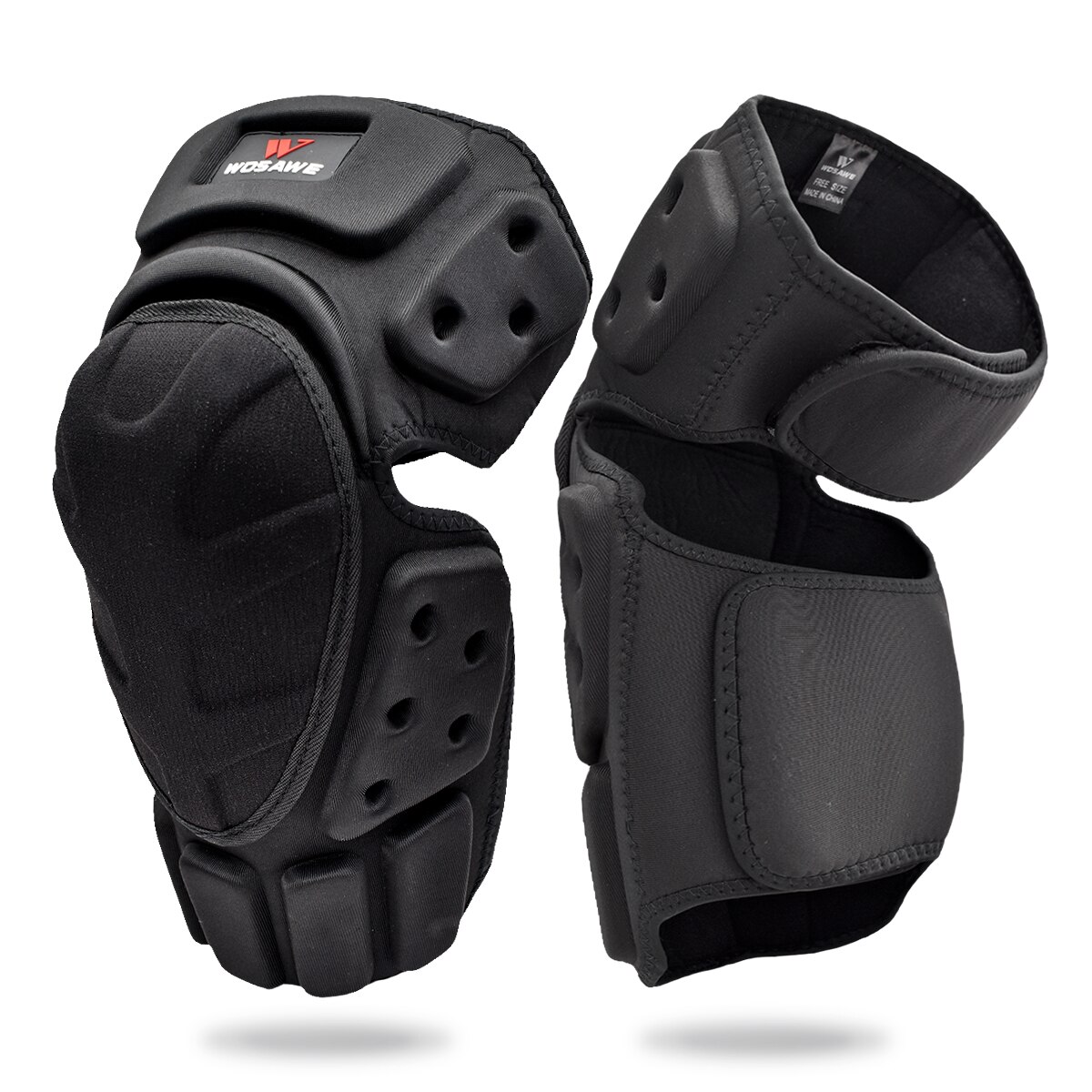 WOSAWE Motorcycle Knee Protector Shin Guard Motocross Knee Brace Support Kneepad Leg Warmer Skating Skateboard Knee Pad: BC332