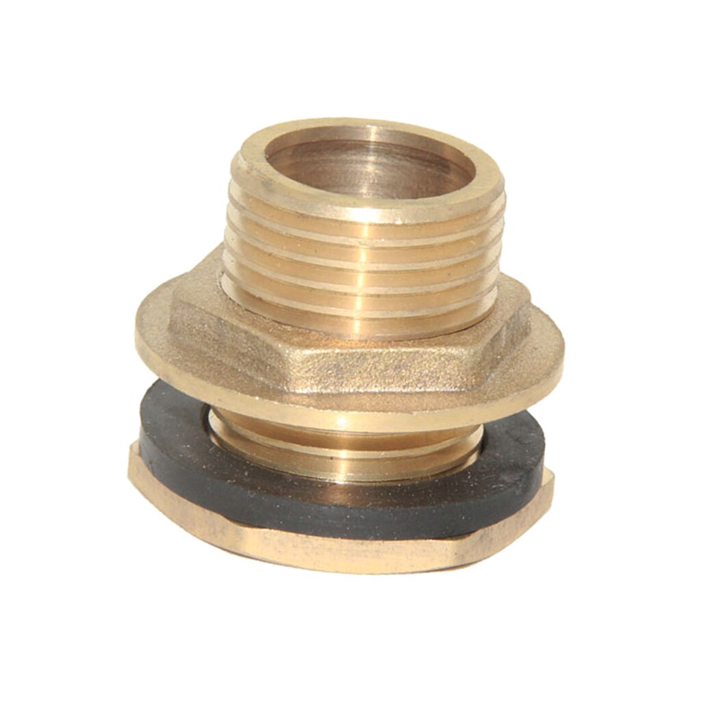 1/2" Brass Water Tank Hose Tube Connector Adapter Fittings with Gasket DN15 1/2 Inch