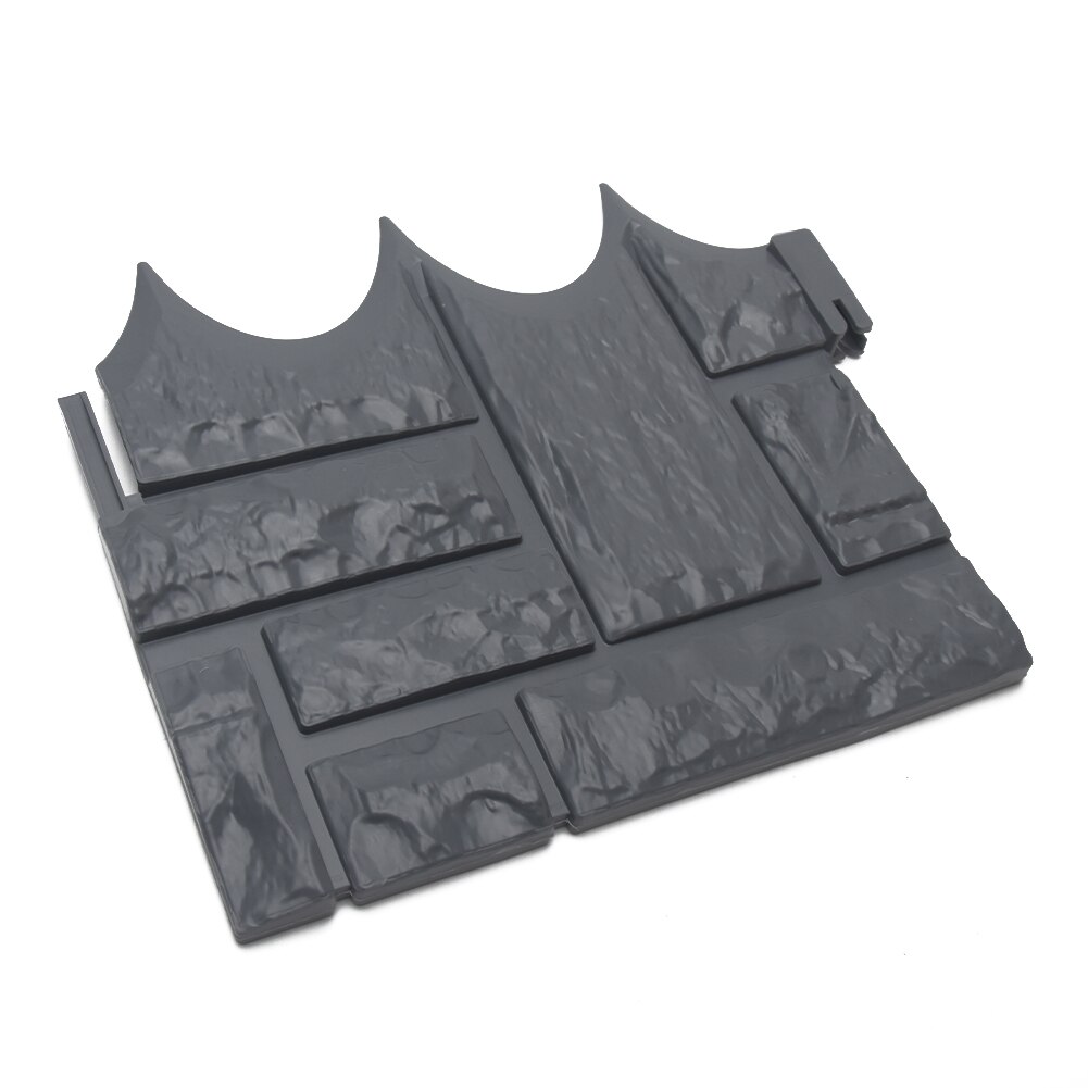 6pcs Decoration Path Edging DIY Brick Wall Home Liner Landscape Lawn Fence Set Accessories Grey Plant Border Easy Install Garden