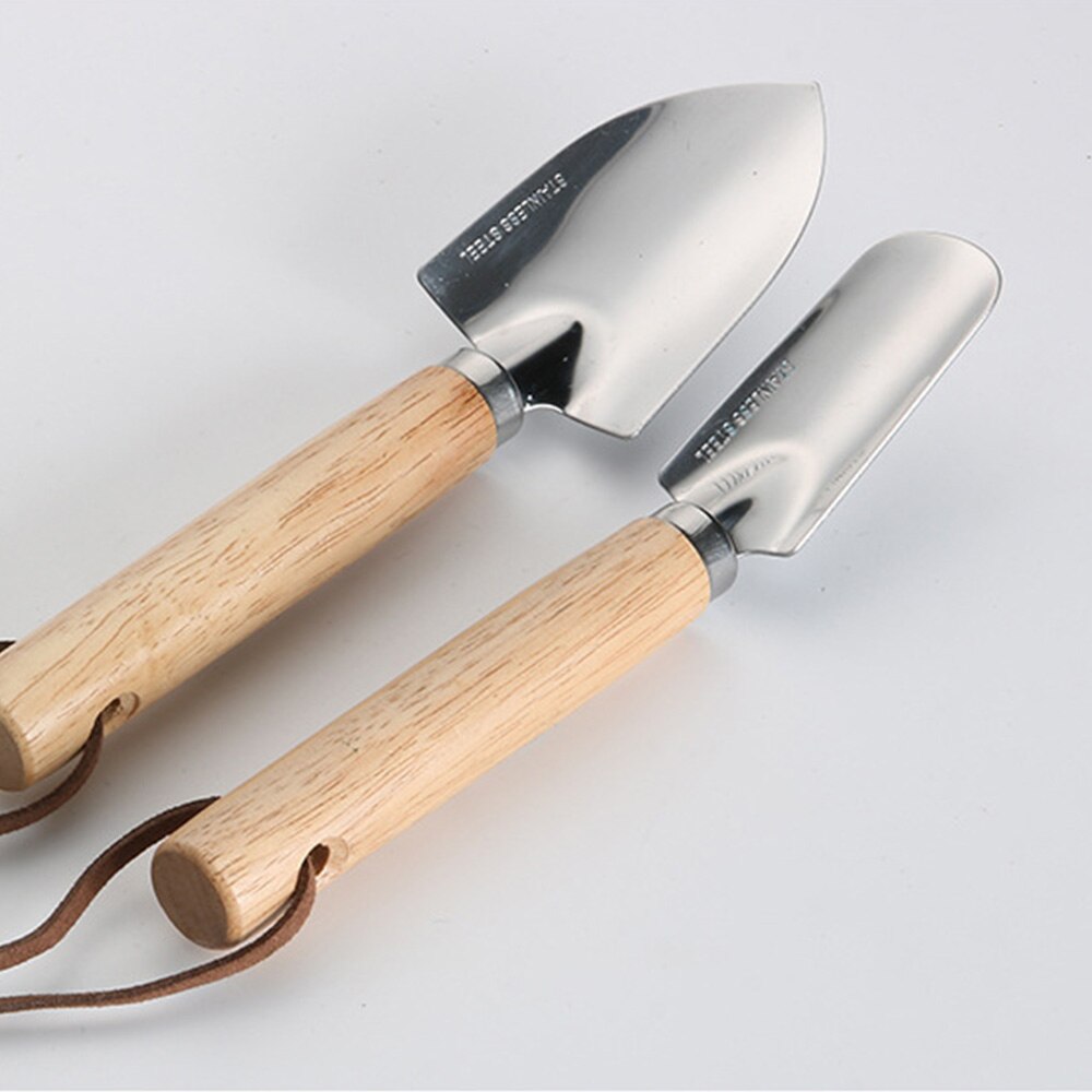 Flower Planting Shovel Stainless Steel Garden Shovel Wooden Handle Gardening Hand Tools Gardening Shovel Garden Tool