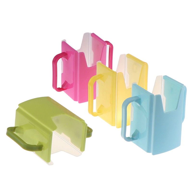 Taza para botella, porta leche, ajustable, de plástico seguro, para bebé, caja para zumo para bebé
