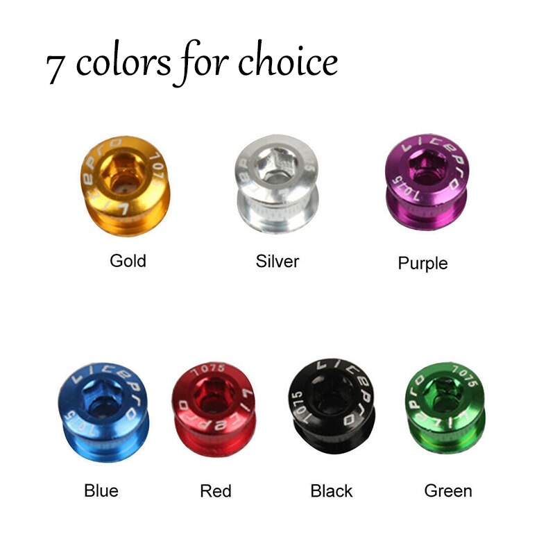 5Pcs Litepro 8.5Mm Mtb Kettingblad Bouten Double/Triple Speed Disc Aluminium Fiets Crankstel Bouten Mountain Road fietsen Onderdelen