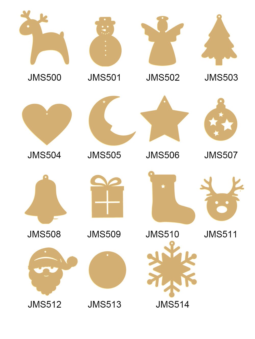 JMS512 Christmas Pendant Christmas 3d Acrylic Mirror Home Decoration Foreign Trade Christmas Tree Ornaments