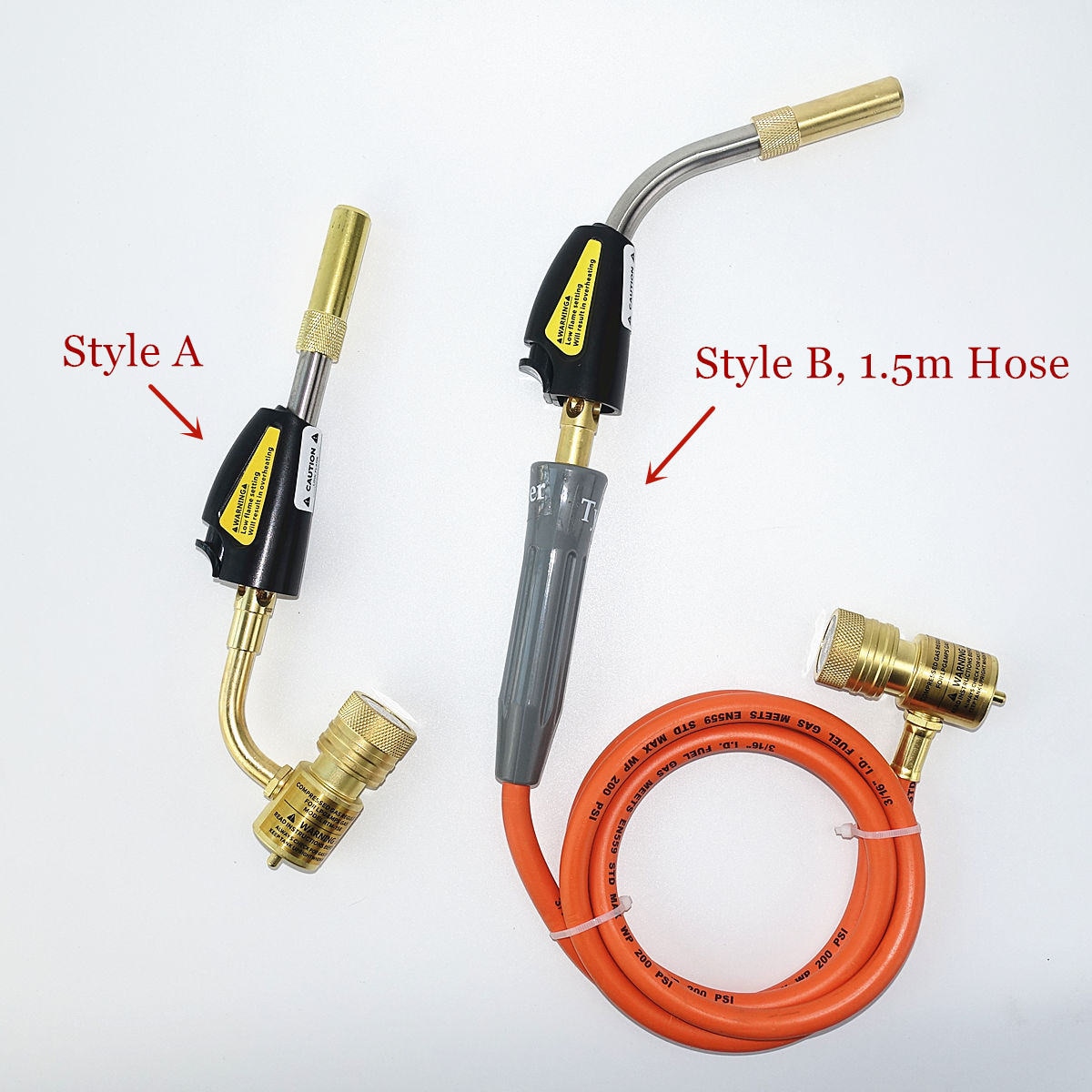 Mapp Torch Gas Welding Piezo Ignition Flame Brazing Tool USA Style CGA600 BBQ Heating Quenching HVAC Plumbing Welding Torch
