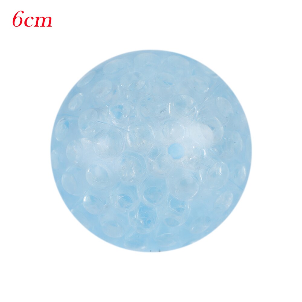 Anti-Stress Sticky Wall Balls Color Sensory Toy Party Office Pressure Ball Stress Reliever Throw Fidget Toy Kids Stick Ball: 6CM blue Luminous