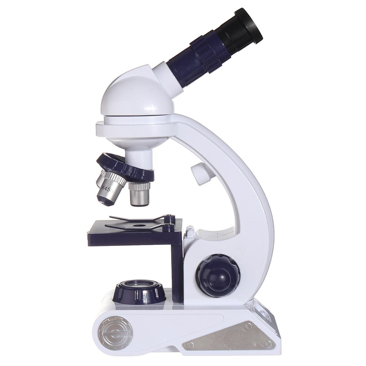 Microscope Kit Science Lab LED Biological Microscope Magnifier Home School Educational Toy for Kids Optical Instruments 80x-450x