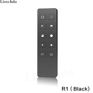 RF 2.4G Afstandsbediening R1 RT6 led remote voor SS-B S1-B V1 KS KV KL AC Triac RF Dimmer: R1 Black