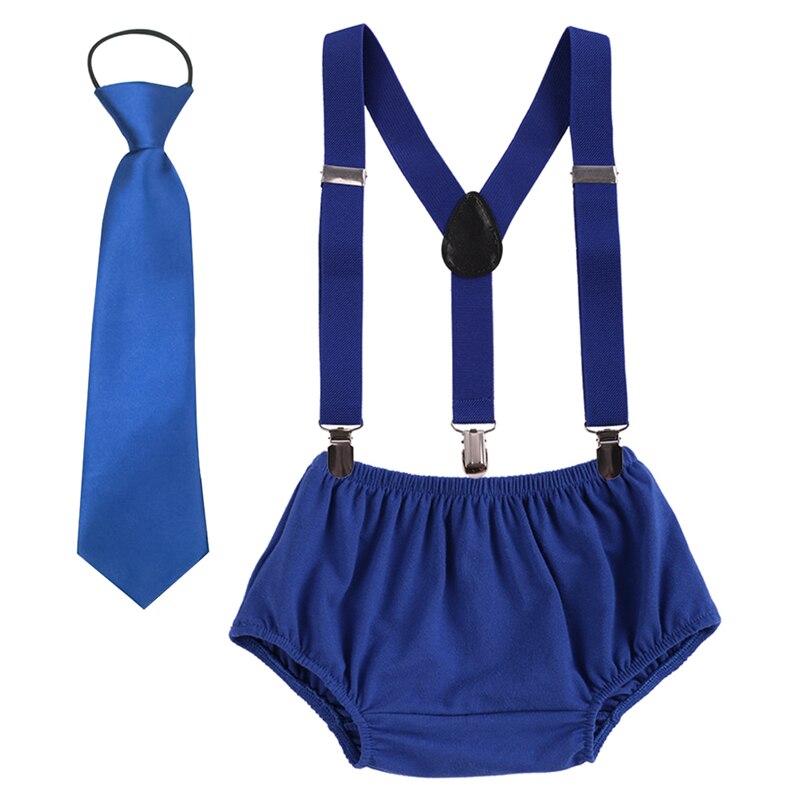 Vêtements pour bébé garçon et fille, tenue de fête d'anniversaire, short à bretelles et cravate, mignon, 3 pièces, pour séance Photo
