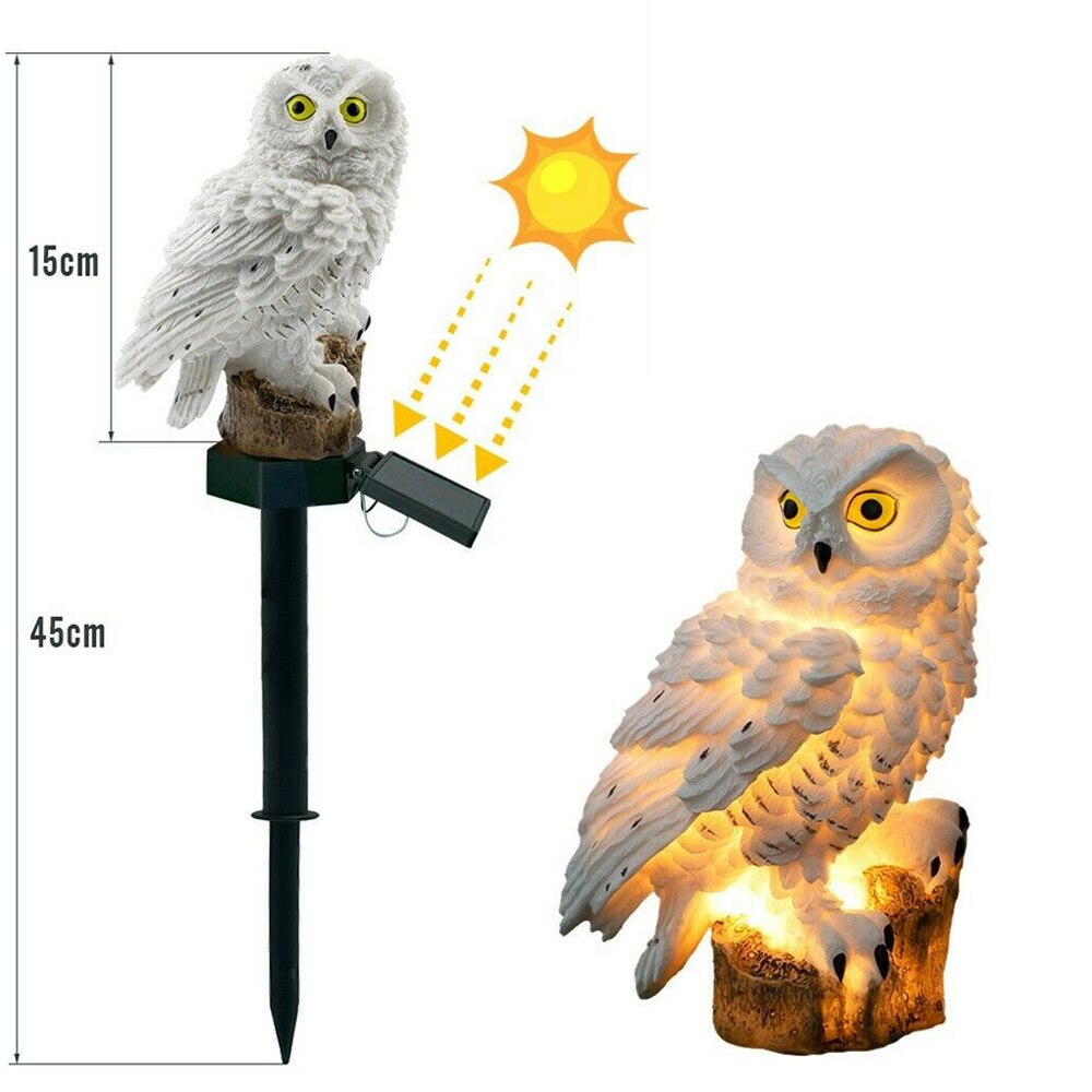 Owl Solar Light With Solar Panel IP65 Water Resistance for Garden Patio Yard Courtyard Path Garden Decoration
