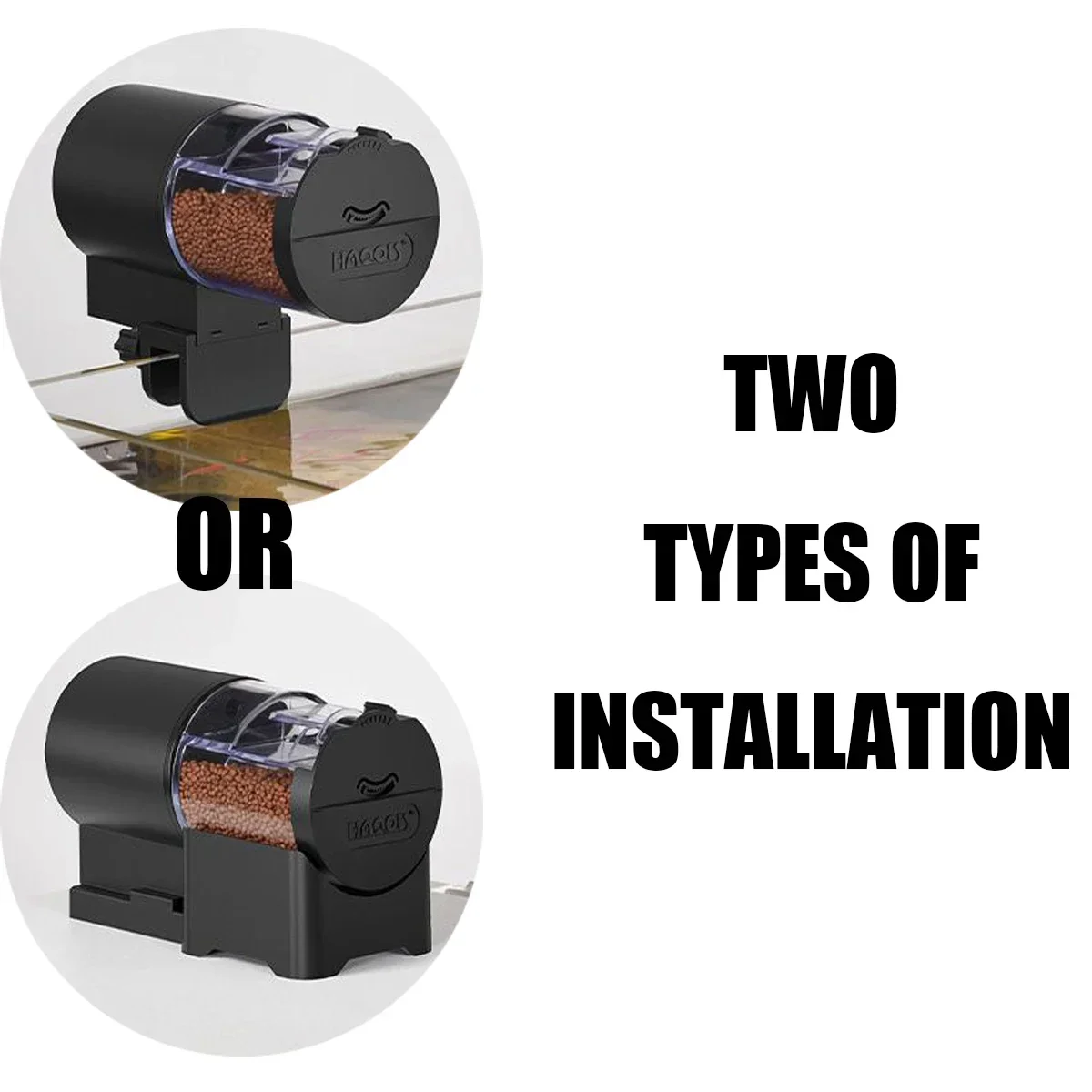 Automatische visvoeder voor aquarium, automatische visvoeders met een capaciteit van 100 ml, eenvoudig op te zetten met batterij