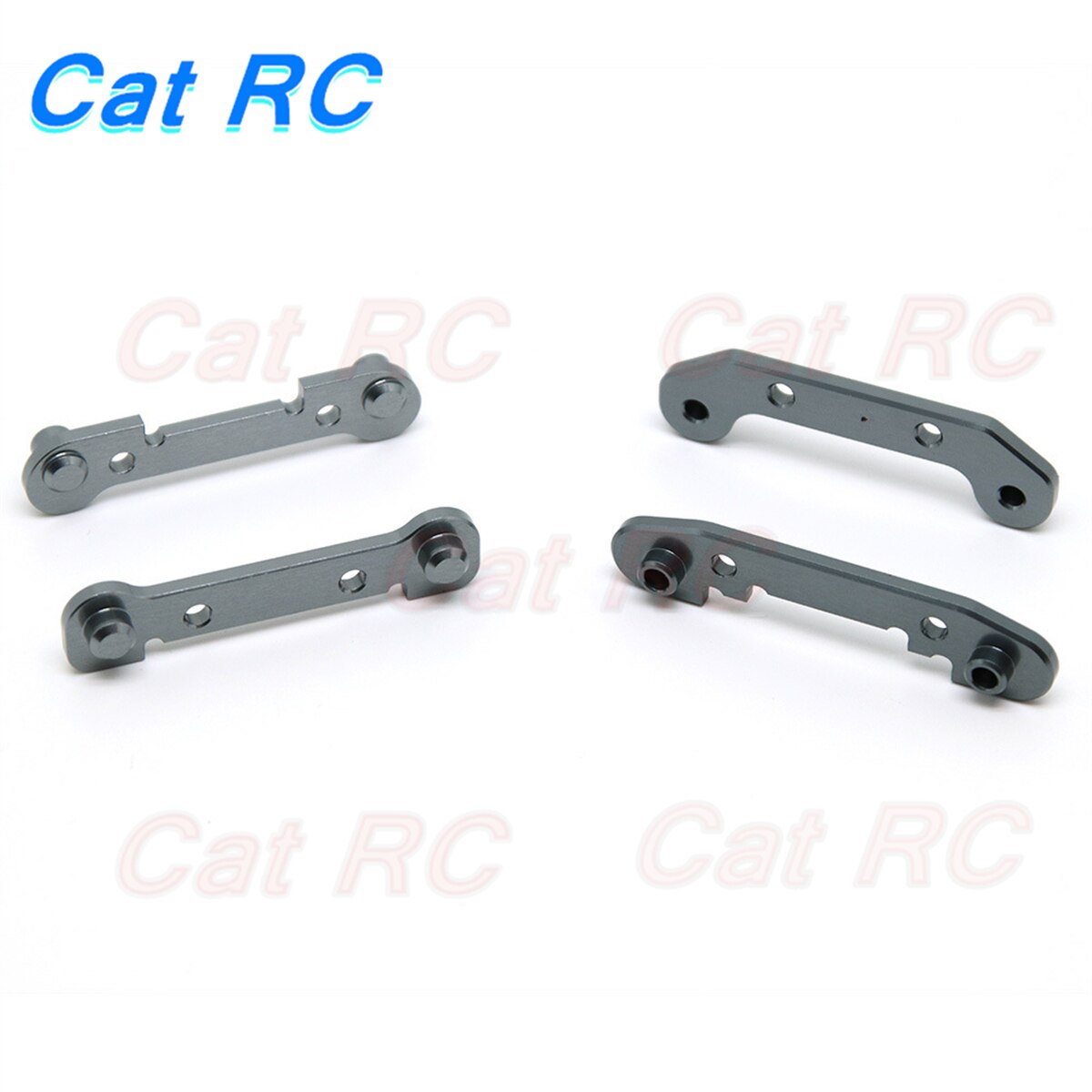 Bras oscillant renforcé en alliage d&#39;aluminium, pièces de rechange catRC pour voiture RC 1/14 Wltoys 144001 1/12 124018 124019: gray 1set
