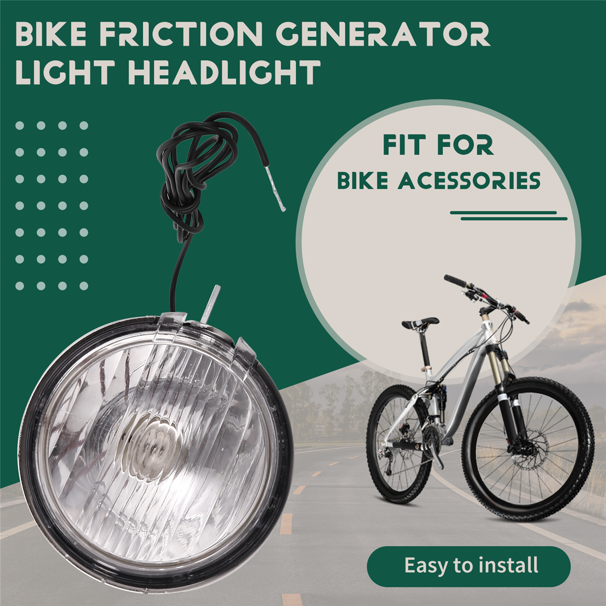 Fietslicht Fiets Gemotoriseerde Fiets Wrijving Dynamo Generator Achterlicht 6V 3W Fietsaccessoires