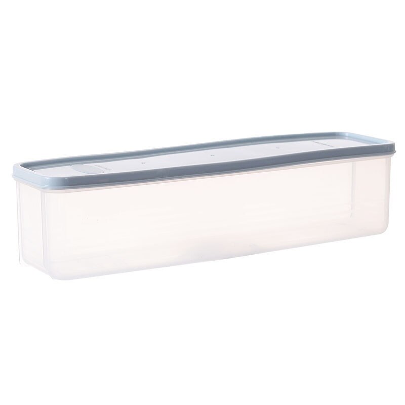 Large Capacity Airtight Rectangular Pasta Box Noodles Container Kitchen Food Storage Clear Seal Jar Fresh-keeping Case: L