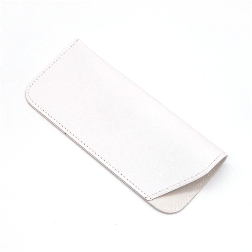 Étui de protection pour lunettes de soleil unisexe, étui pour lunettes de lecture, pochette de protection: white