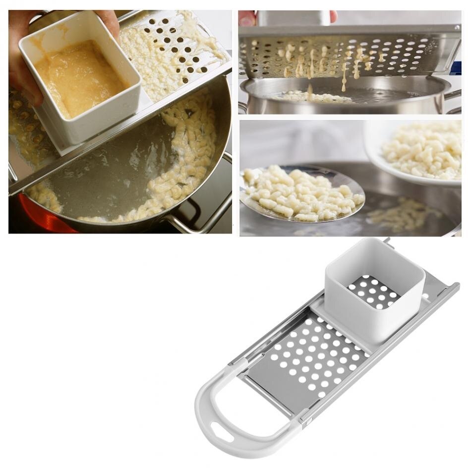 Manuel noodle spaetzle maker knive i rustfrit stål dumpling maker maskine pasta madlavningsværktøj køkken tilbehør