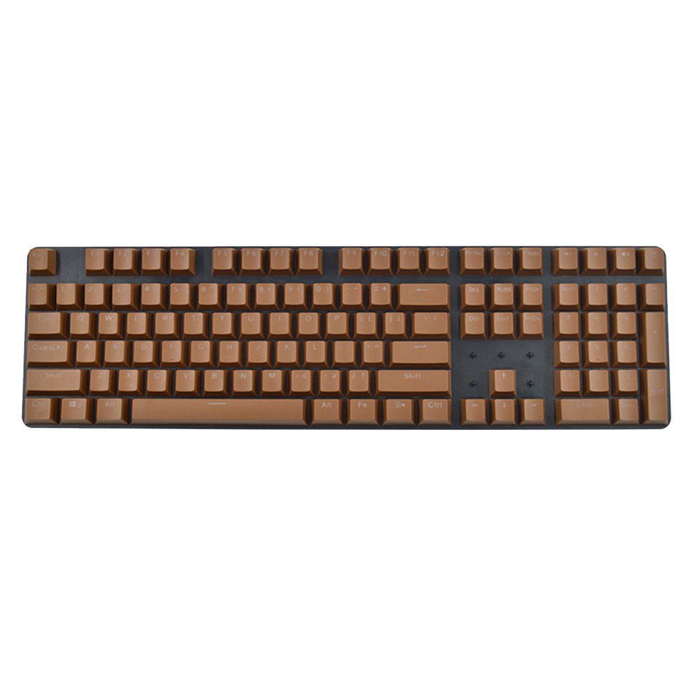 Capuchons de touches de clavier vierge pour clavier mécanique Cherry MX, ABS, 104, double, barre d&#39;espace, interrupteurs: Coffee
