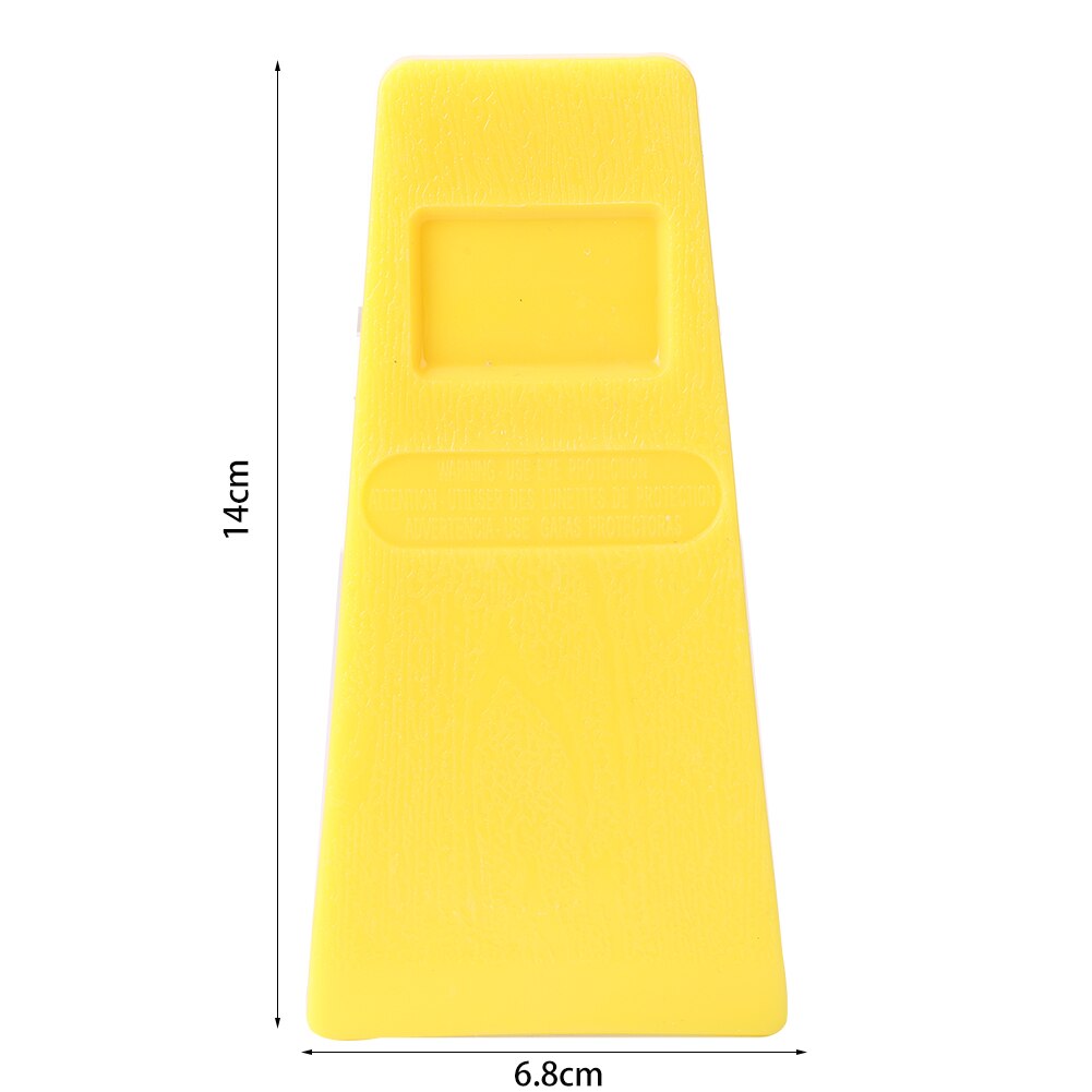 Woodcutting Tool for Logging Cleaving Felled Chainsaw Yellow Cutting Spiked Wedge Woodcutting Tool for Log: 5in yellow