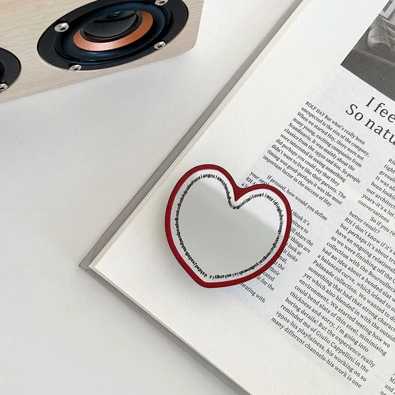 NIEUW Korea Leuke Stijl Bloem Spiegel Mobiele Airbag Griptok Grip Tok Stand Opvouwbare Telefoonhouder Beugel Case Universele Accessoires: Oranje