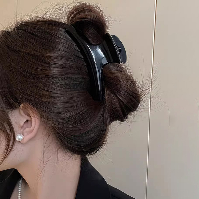 extra große elegante Haarklammer, bogenförmig, geometrisch, Hai-Clip, Haarklemmen, greifen Sie einfache Jahrgang-Haar-Accessoires für Damen