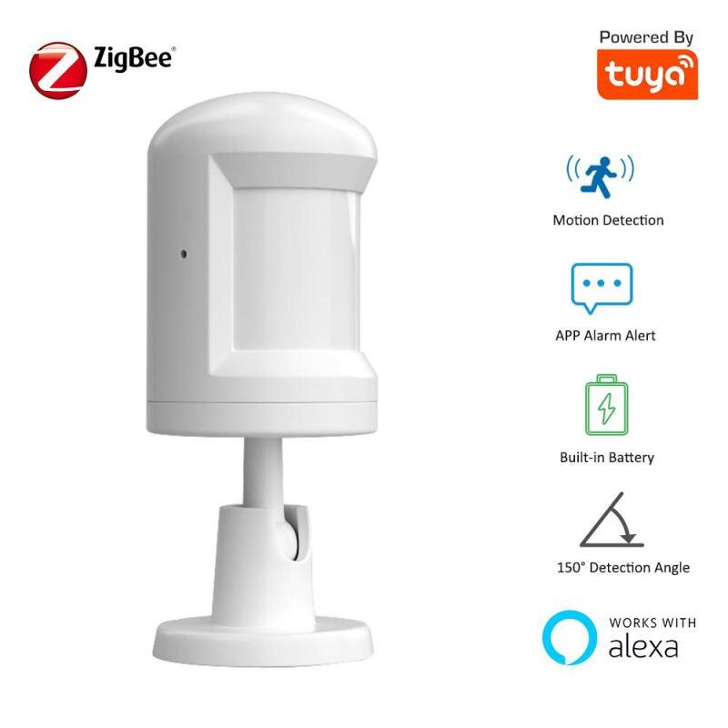 Tuya Zigbee Motion Sensor Smart Body Beweging Pir Menselijk Lichaam Sensor Draadloze Wifi Zigbee Gebruik Met Gateway Hub Smart Home